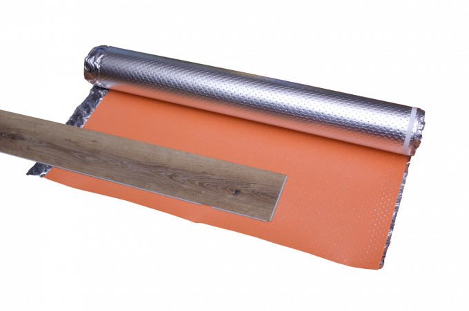 υγρασία - υπόστρωμα 33kg/m3 Underfloor θέρμανσης απόδειξης IXPE με τις τρύπες/το φύλλο αλουμινίου 1 Alumnium