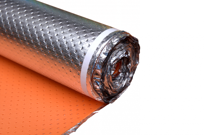 33kg/m3 2mm υπόστρωμα Underfloor θέρμανσης για φυλλόμορφα/ξύλινα 0