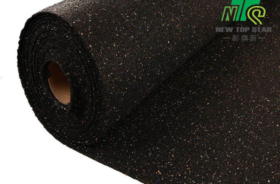3mm Natural Rubber Flooring Underlayment For Laminate Flooring Gold Film