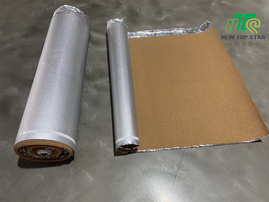 Natural 2mm Cork Roll Underlayment For Hardwood Floors 20m Length